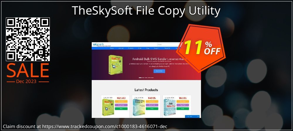 TheSkySoft File Copy Utility coupon on World Party Day offering discount