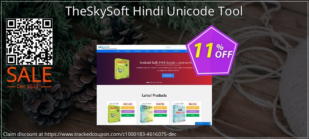 TheSkySoft Hindi Unicode Tool coupon on National Walking Day promotions