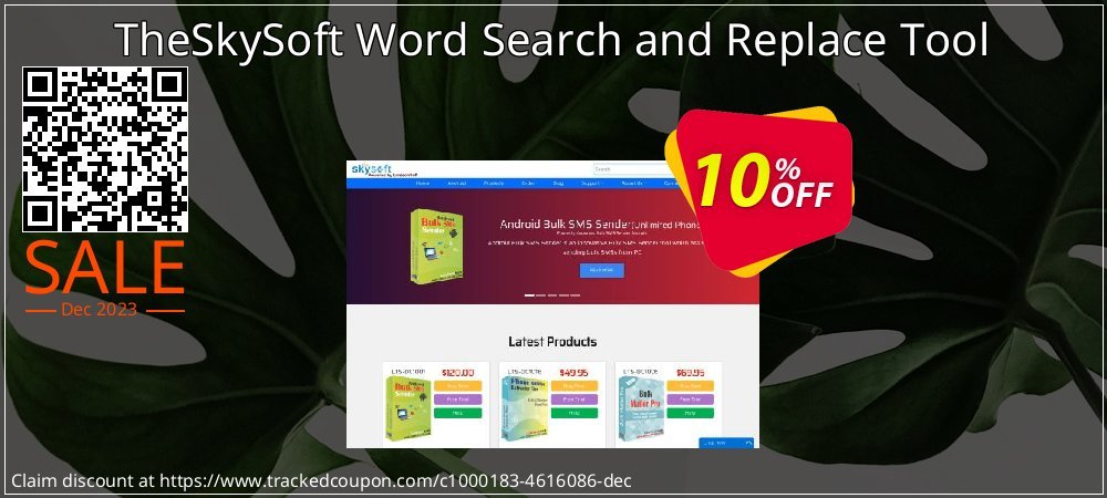Get 10% OFF TheSkySoft Word Search and Replace Tool offering sales