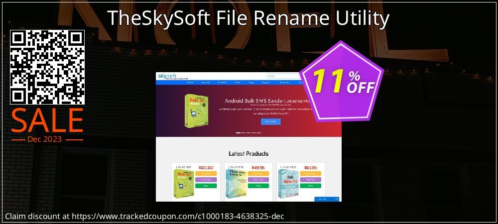 TheSkySoft File Rename Utility coupon on National Walking Day deals