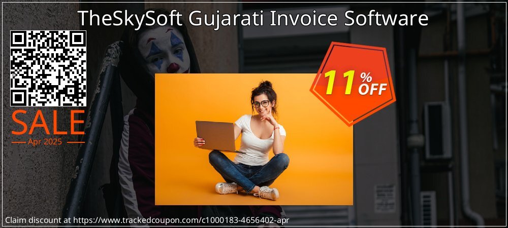 TheSkySoft Gujarati Invoice Software coupon on April Fools' Day super sale