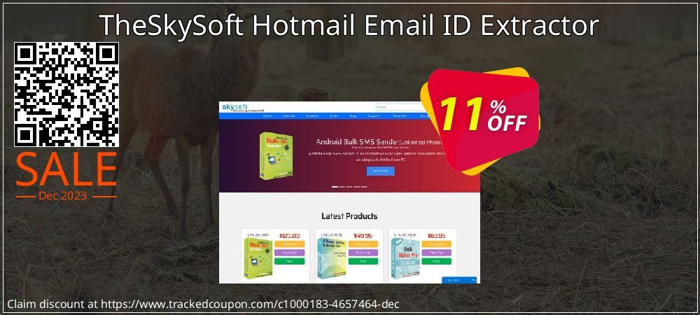 TheSkySoft Hotmail Email ID Extractor coupon on April Fools' Day offering sales