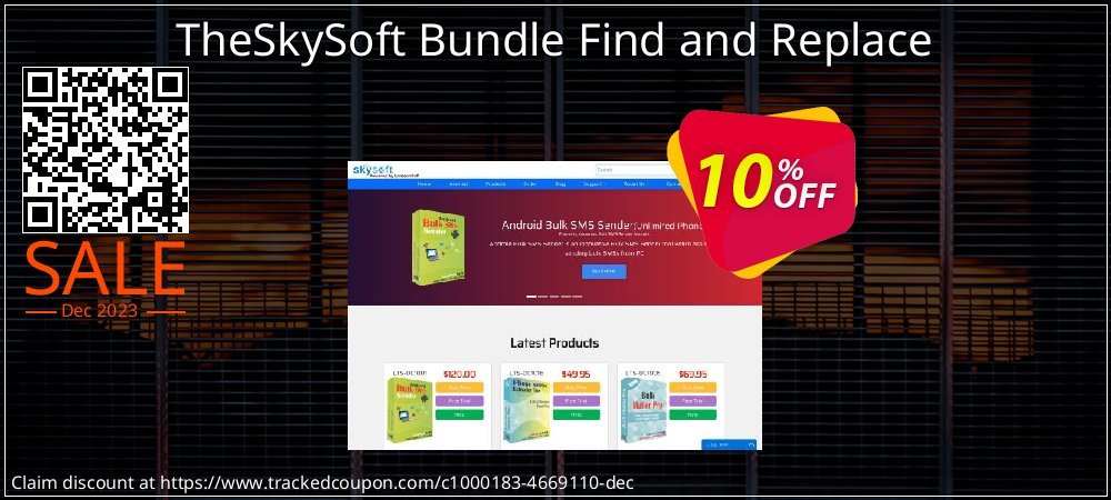 TheSkySoft Bundle Find and Replace coupon on National Walking Day super sale