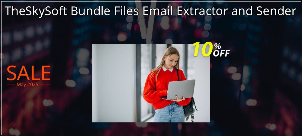 TheSkySoft Bundle Files Email Extractor and Sender coupon on Working Day offering sales