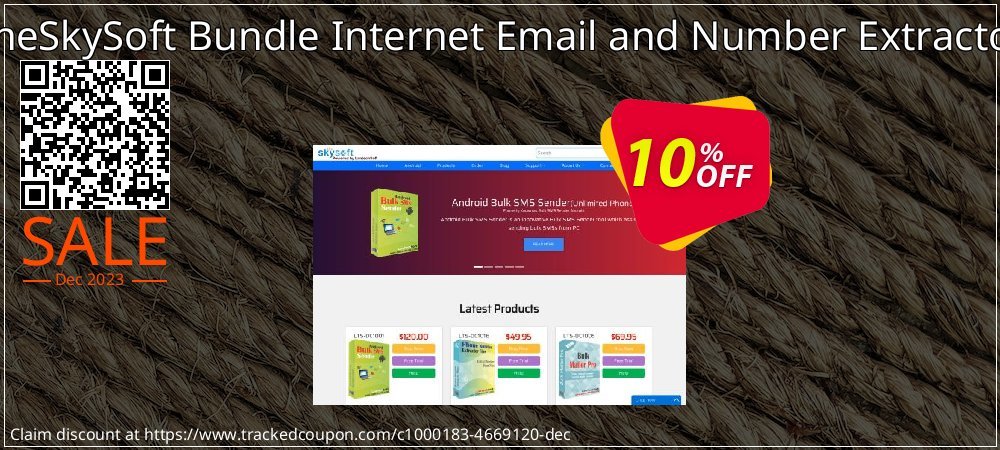 TheSkySoft Bundle Internet Email and Number Extractor coupon on National Walking Day discounts