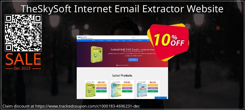 TheSkySoft Internet Email Extractor Website coupon on World Party Day deals