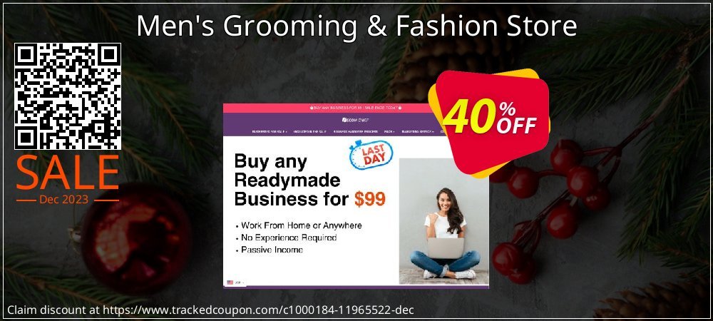 Men's Grooming & Fashion Store coupon on April Fools' Day offer