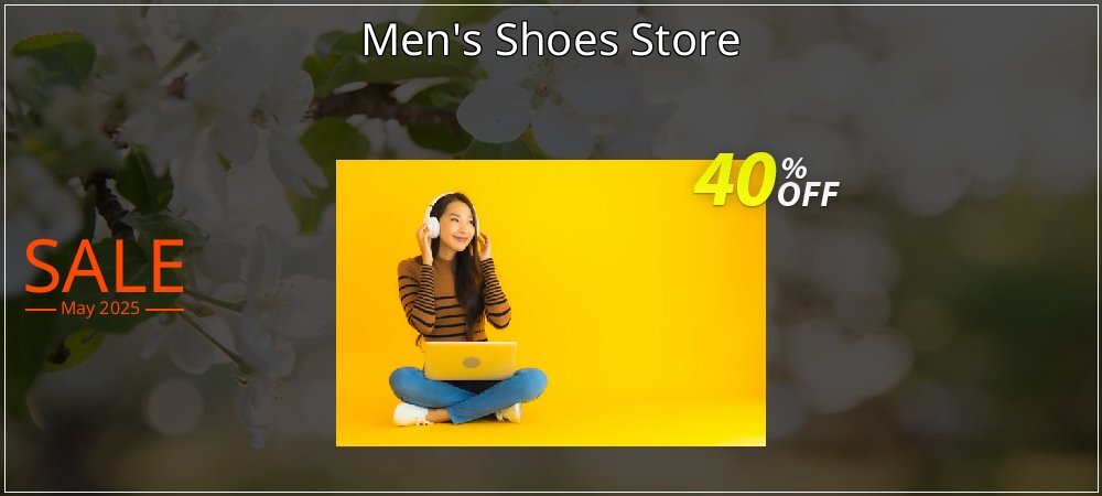 Men's Shoes Store coupon on National Smile Day offering discount