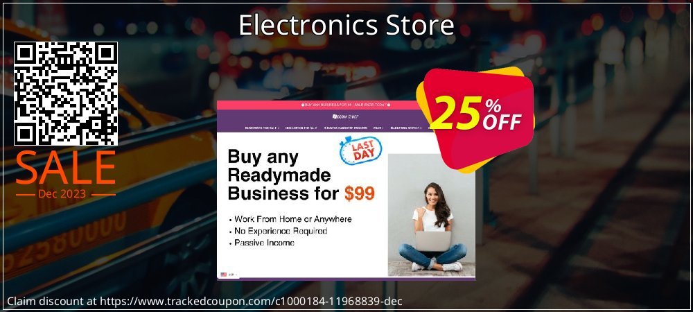 Electronics Store coupon on Tell a Lie Day discounts