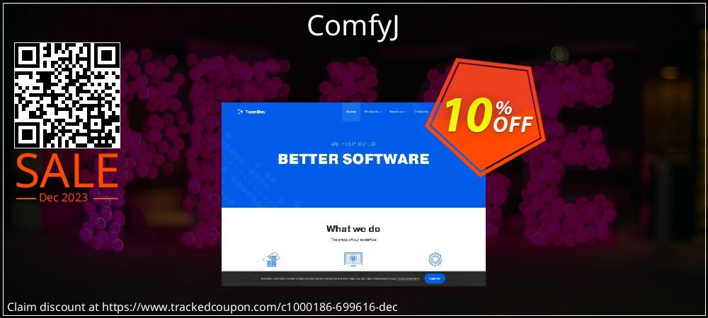 ComfyJ coupon on World Party Day deals
