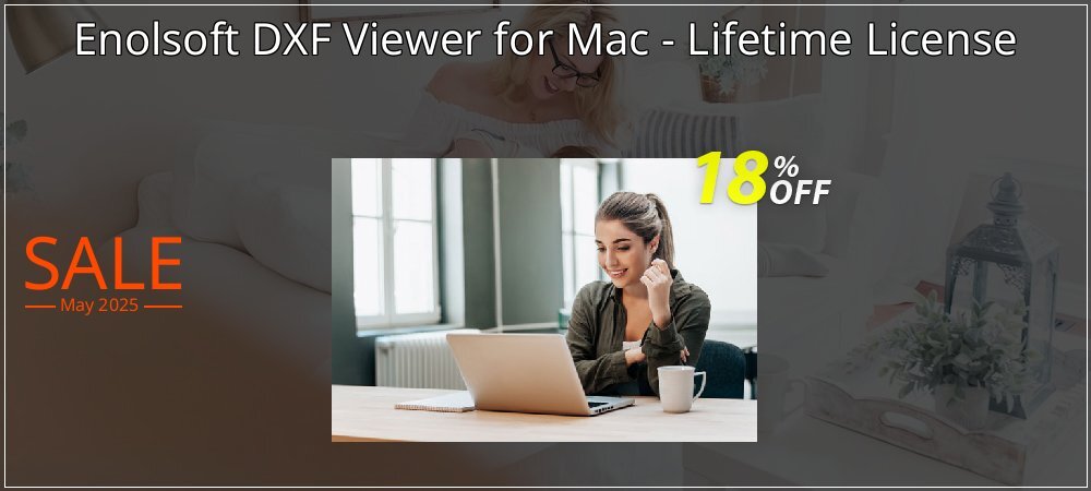 Enolsoft DXF Viewer for Mac - Lifetime License coupon on World Whisky Day offering discount