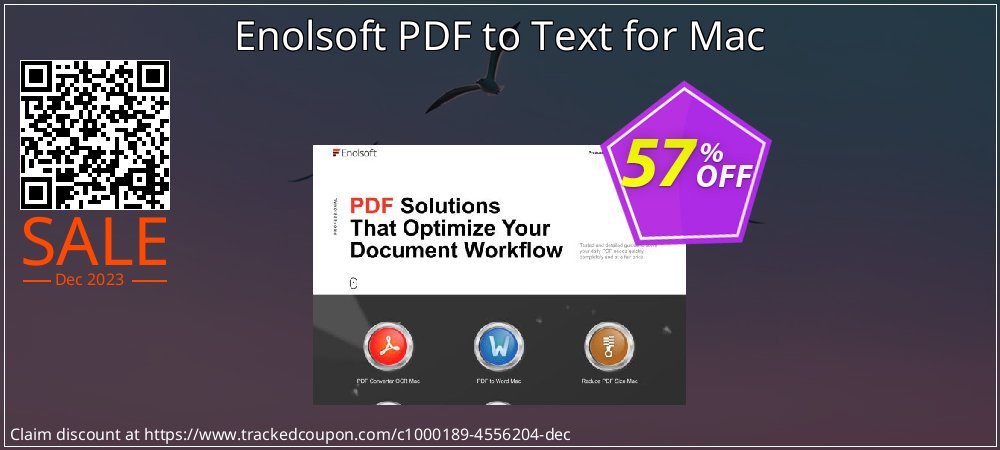 Enolsoft PDF to Text for Mac coupon on World Password Day discount