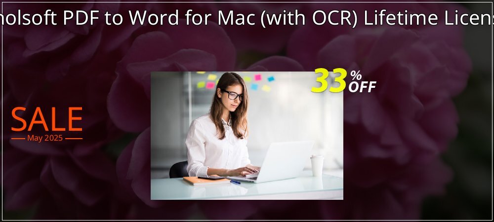 Enolsoft PDF to Word for Mac - with OCR Lifetime License coupon on World Party Day sales