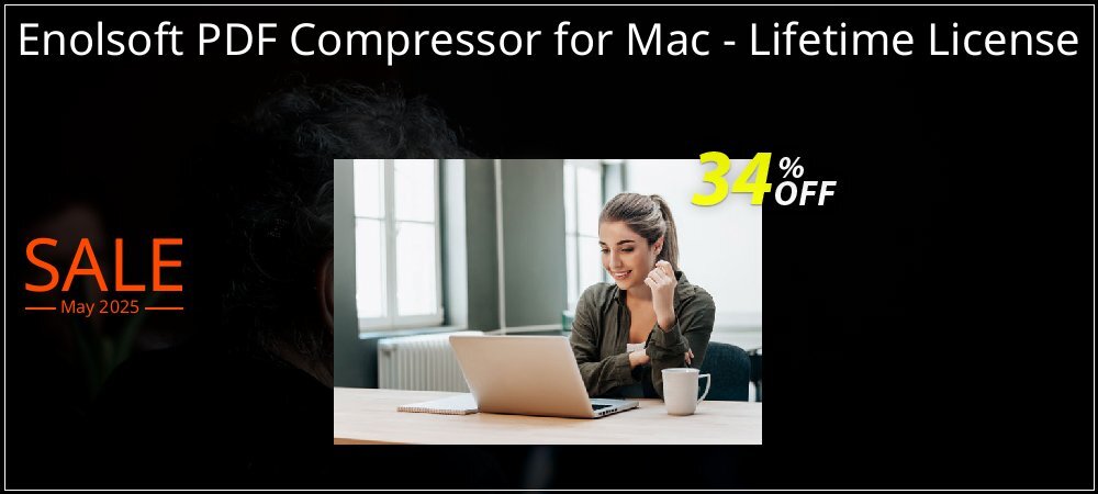 Enolsoft PDF Compressor for Mac - Lifetime License coupon on World Password Day offering sales