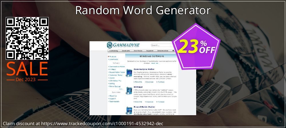 Random Word Generator coupon on Working Day promotions