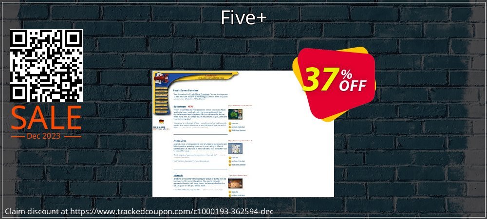 Five+ coupon on Tell a Lie Day sales
