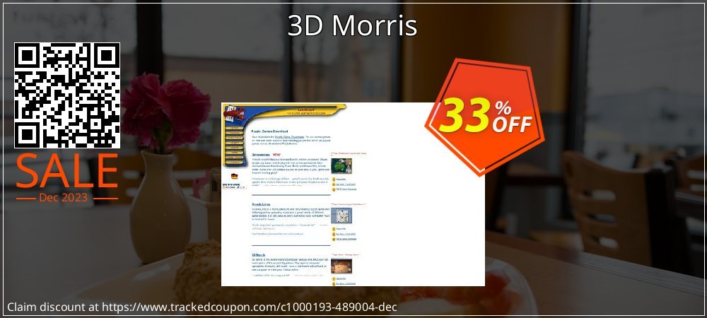 3D Morris coupon on Tell a Lie Day offering sales