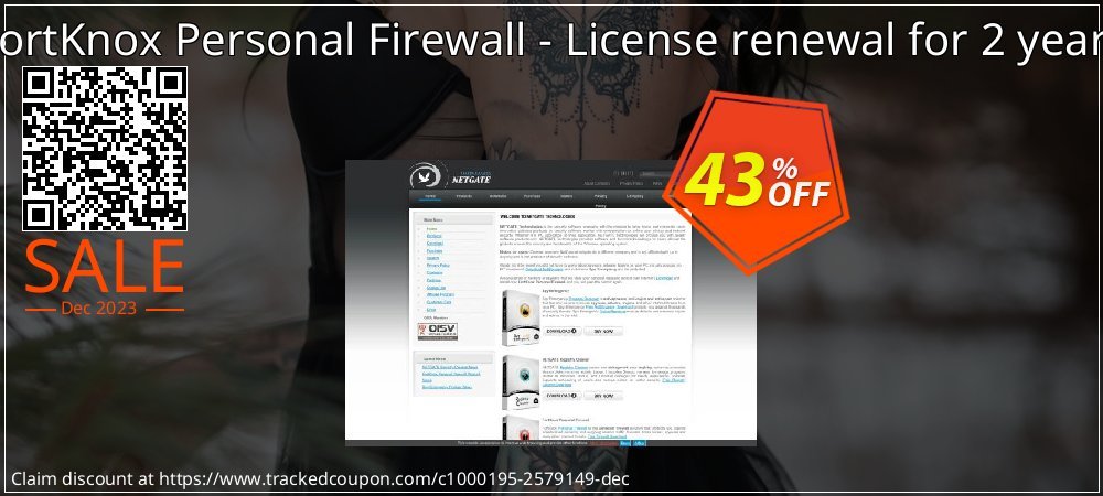 FortKnox Personal Firewall - License renewal for 2 years coupon on World Password Day offer