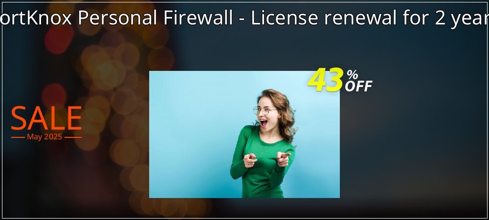 FortKnox Personal Firewall - License renewal for 2 years coupon on National Smile Day offer