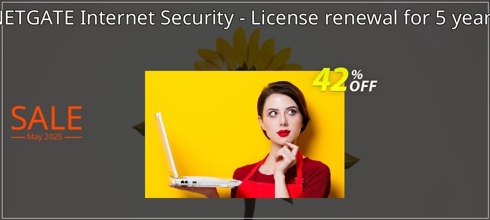 NETGATE Internet Security - License renewal for 5 years coupon on Easter Day offer