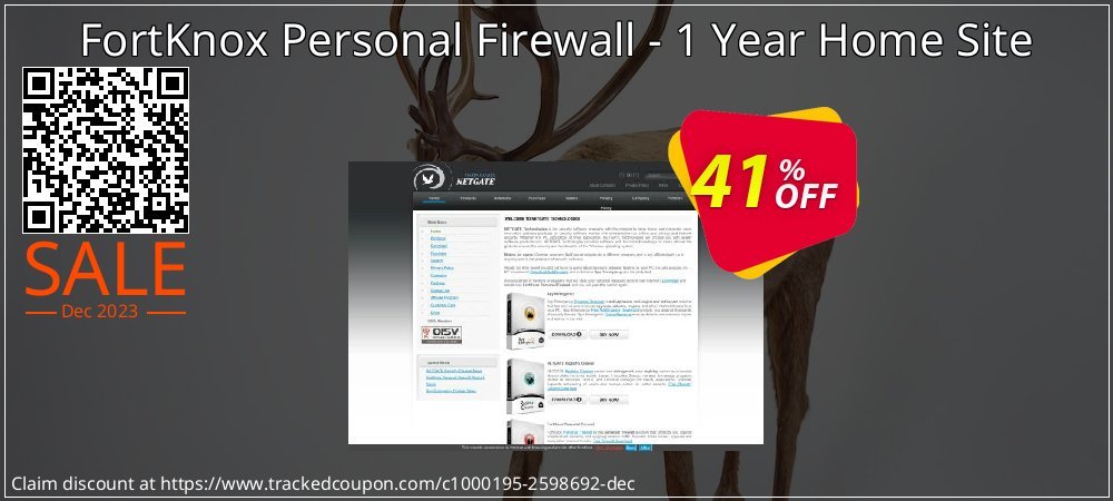 FortKnox Personal Firewall - 1 Year Home Site coupon on April Fools' Day offering sales