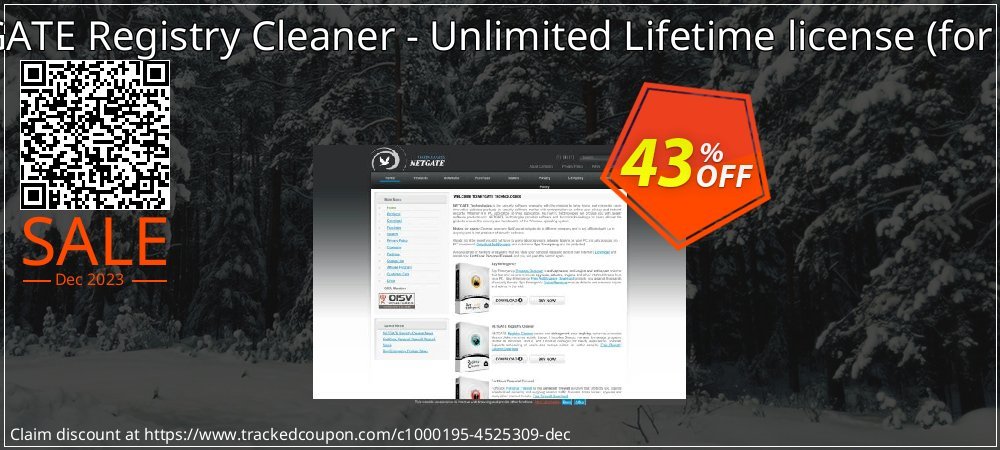 NETGATE Registry Cleaner - Unlimited Lifetime license - for 5 PC  coupon on Tell a Lie Day deals