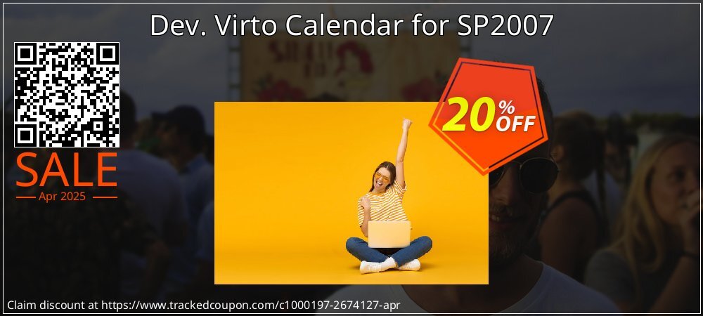 Dev. Virto Calendar for SP2007 coupon on April Fools' Day offering discount