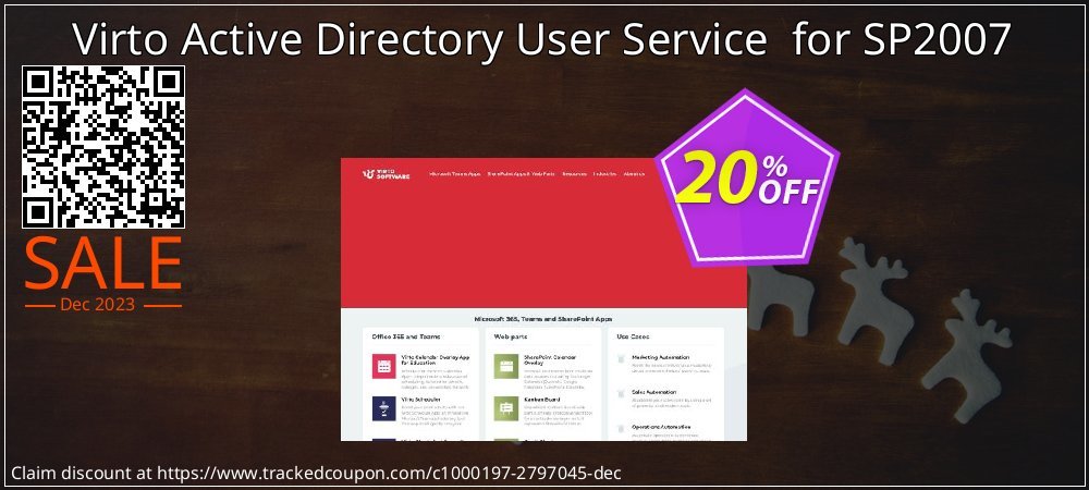 Virto Active Directory User Service  for SP2007 coupon on National Walking Day sales