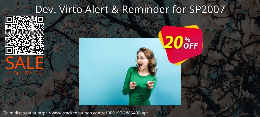 Dev. Virto Alert & Reminder for SP2007 coupon on National Walking Day discount