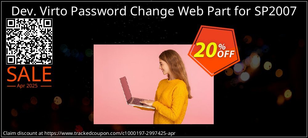 Dev. Virto Password Change Web Part for SP2007 coupon on National Walking Day offering discount