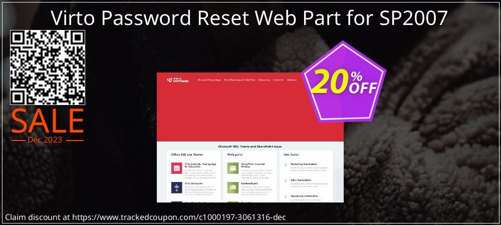 Virto Password Reset Web Part for SP2007 coupon on Palm Sunday discount