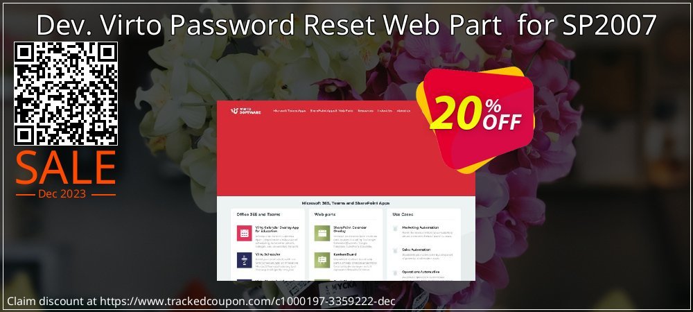 Dev. Virto Password Reset Web Part  for SP2007 coupon on April Fools Day sales