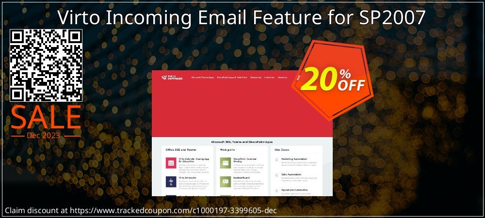 Virto Incoming Email Feature for SP2007 coupon on World Backup Day sales
