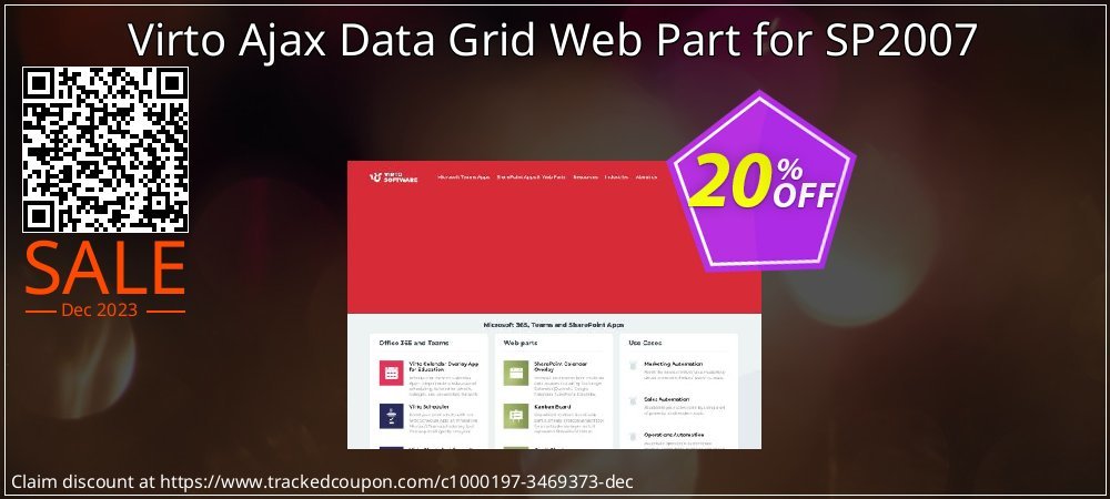 Virto Ajax Data Grid Web Part for SP2007 coupon on Virtual Vacation Day sales