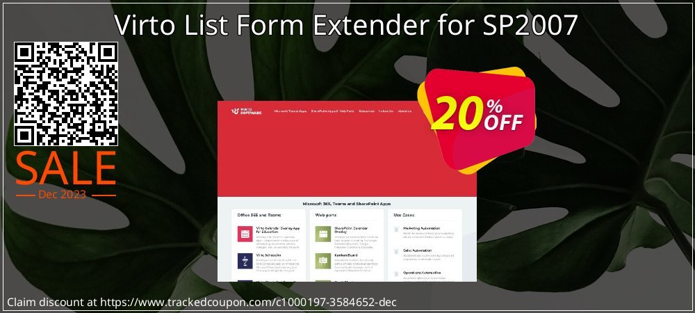 Virto List Form Extender for SP2007 coupon on April Fools Day discounts