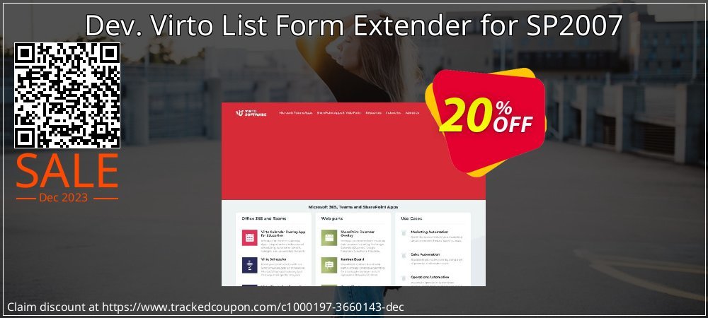 Dev. Virto List Form Extender for SP2007 coupon on Easter Day discounts