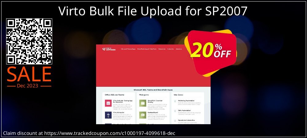 Virto Bulk File Upload for SP2007 coupon on Easter Day discount