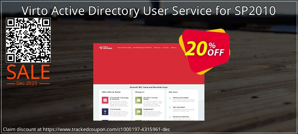 Virto Active Directory User Service for SP2010 coupon on World Party Day offering discount