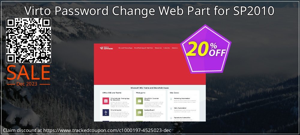 Virto Password Change Web Part for SP2010 coupon on Virtual Vacation Day offering discount