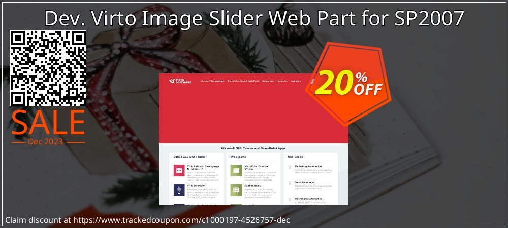 Dev. Virto Image Slider Web Part for SP2007 coupon on April Fools' Day offer