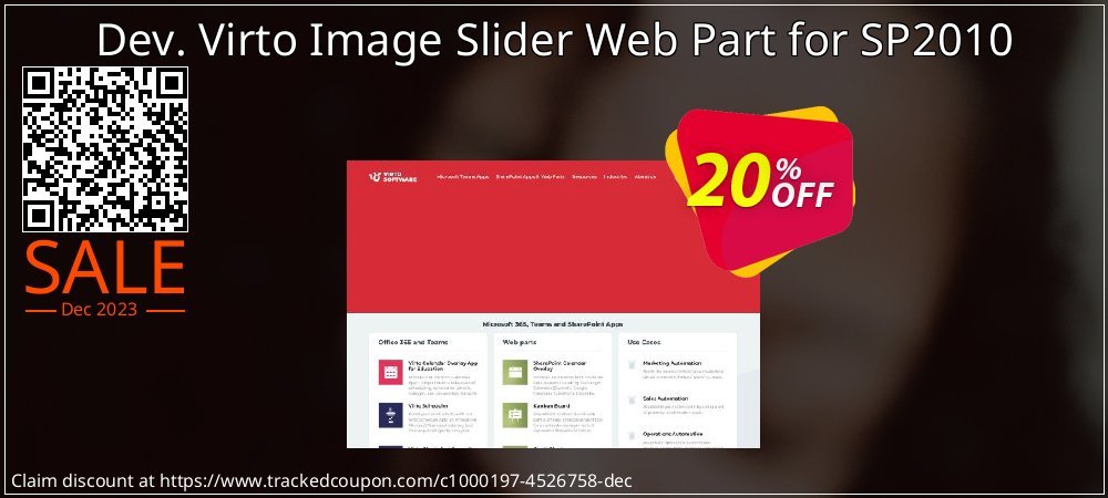Dev. Virto Image Slider Web Part for SP2010 coupon on Easter Day discount