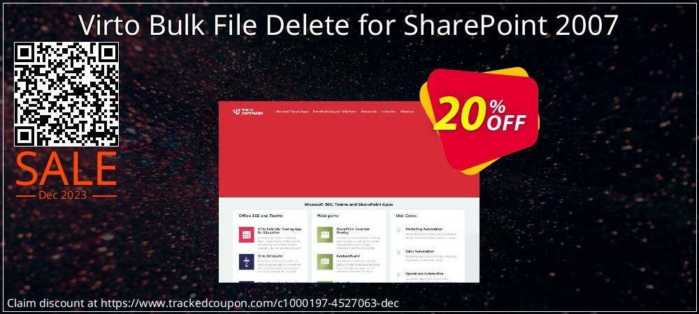 Virto Bulk File Delete for SharePoint 2007 coupon on Constitution Memorial Day discount