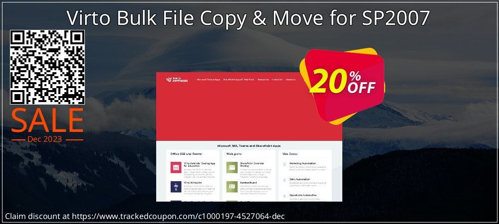 Virto Bulk File Copy & Move for SP2007 coupon on Tell a Lie Day discount