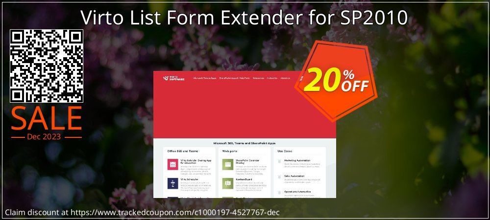 Virto List Form Extender for SP2010 coupon on April Fools' Day offering discount