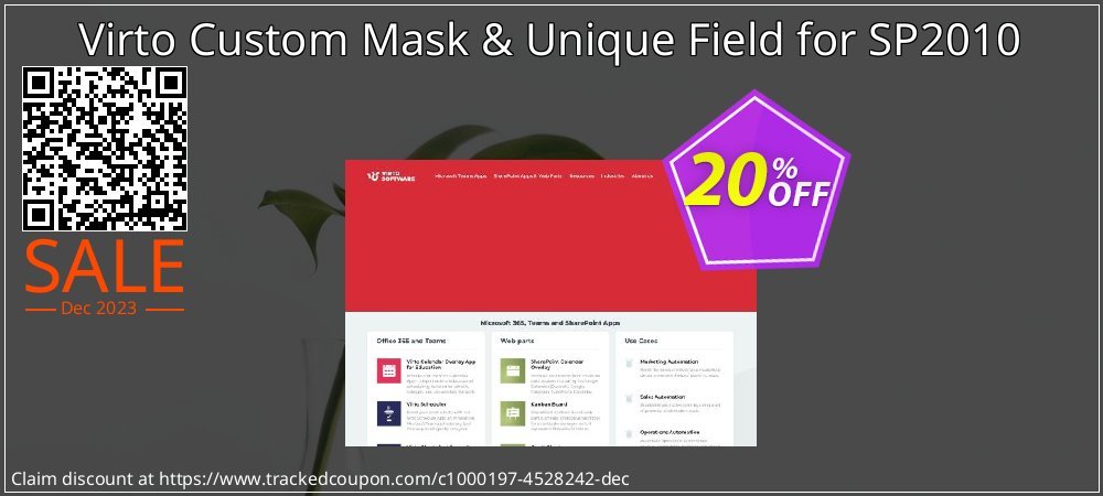 Virto Custom Mask & Unique Field for SP2010 coupon on April Fools' Day offer