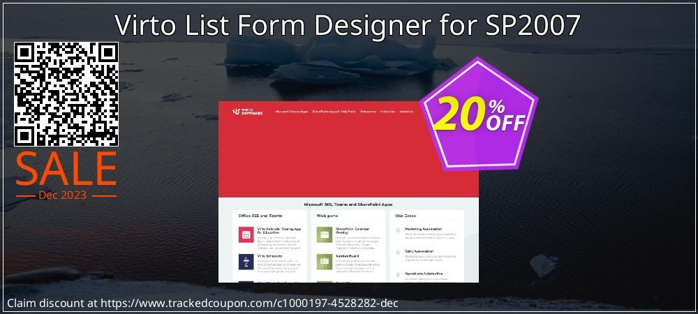 Virto List Form Designer for SP2007 coupon on Working Day discounts