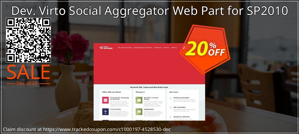 Dev. Virto Social Aggregator Web Part for SP2010 coupon on National Walking Day offer