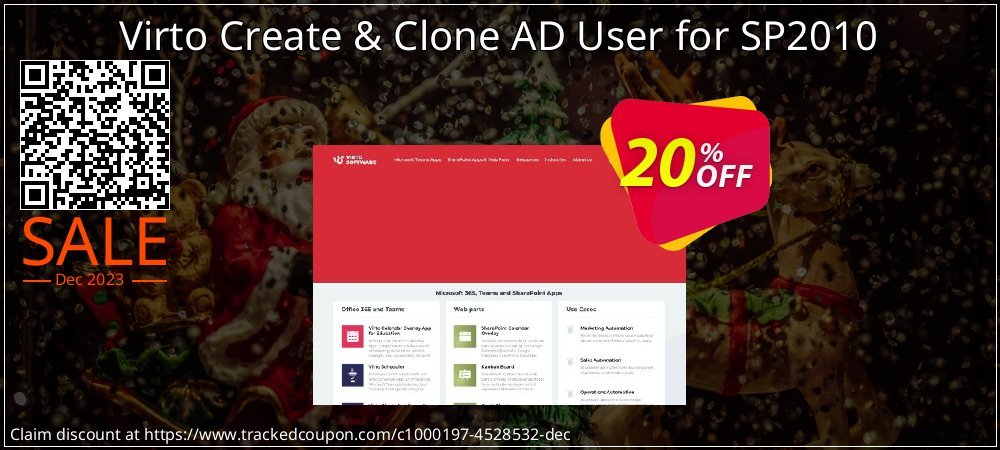 Virto Create & Clone AD User for SP2010 coupon on April Fools' Day offering discount