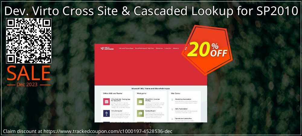 Dev. Virto Cross Site & Cascaded Lookup for SP2010 coupon on World Party Day promotions