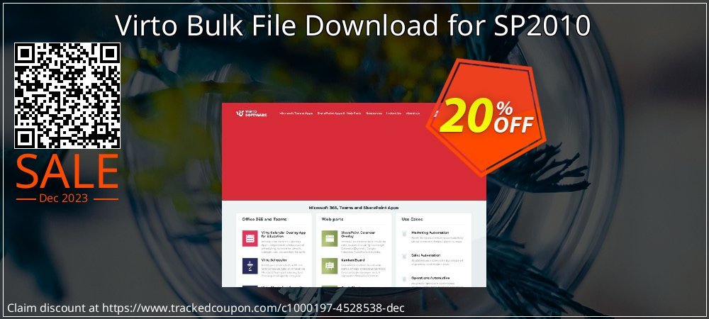 Virto Bulk File Download for SP2010 coupon on Easter Day deals